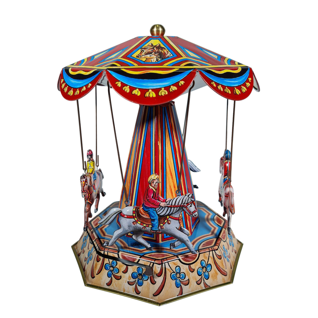 horse carousel fairground tin toy