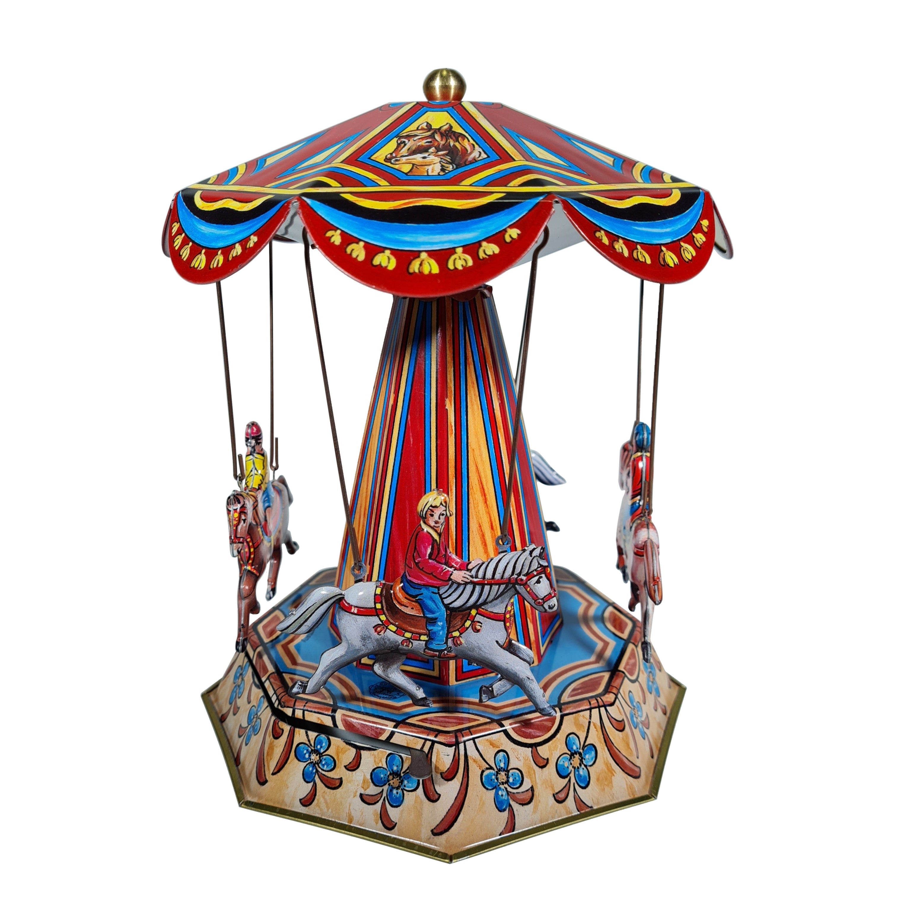 horse carousel fairground tin toy