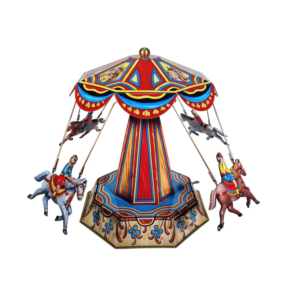 horse carousel fairground tin toy