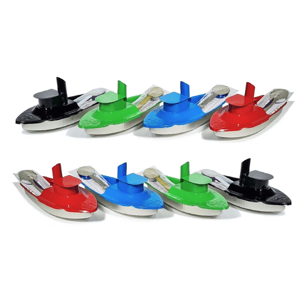collection of Hut Pop Pop Boat Tin Toys