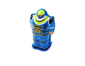 Tin Toy robot with a blue and green colour scheme 