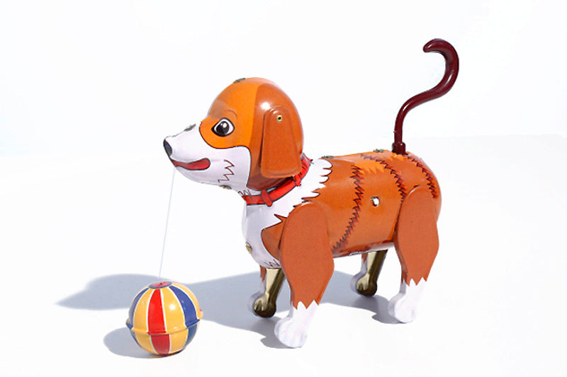  jolly Bruno dog tin toy