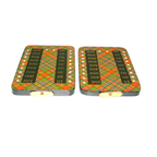 Mauchline tartan ware Bezique markers
