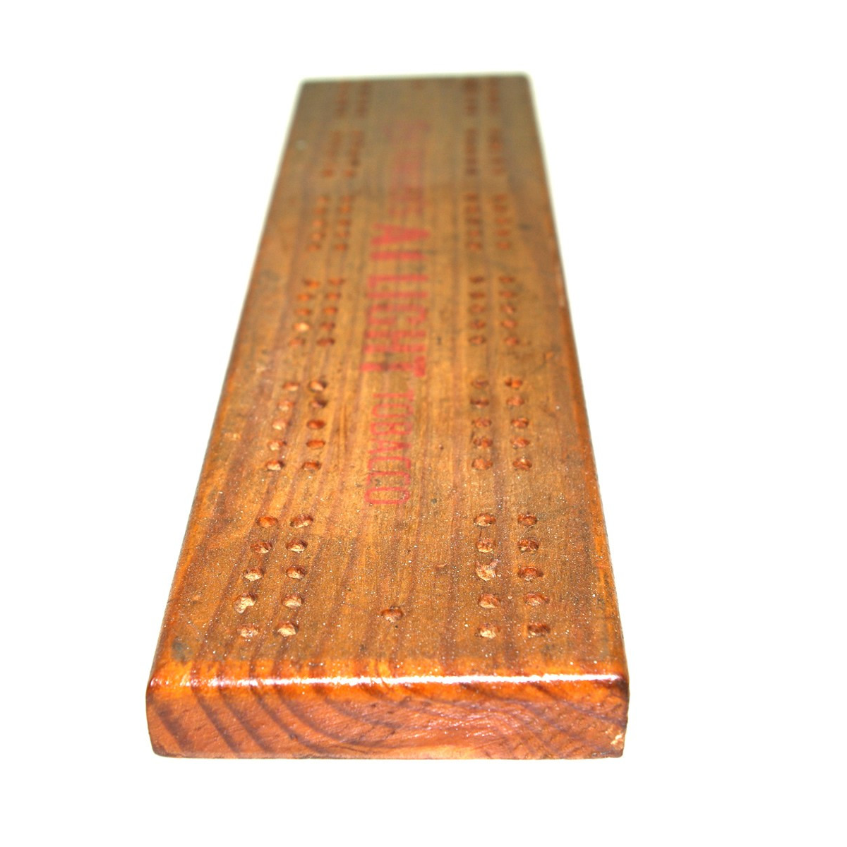 Ringer's tobacco advertising cribbage board
