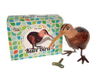 Kiwi Bird Tin Toy with wind up key and packaging