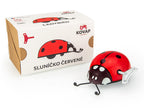Tin Toy ladybird with wind up key and packaging