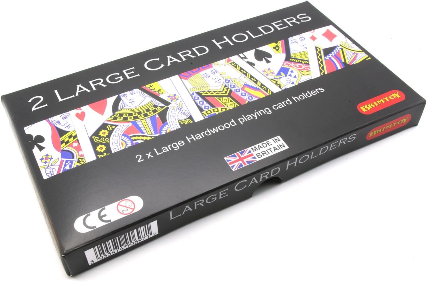 2 x Large Wooden Playing Card Holders – Jesters