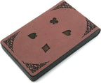 Decorative leather cribbage board 