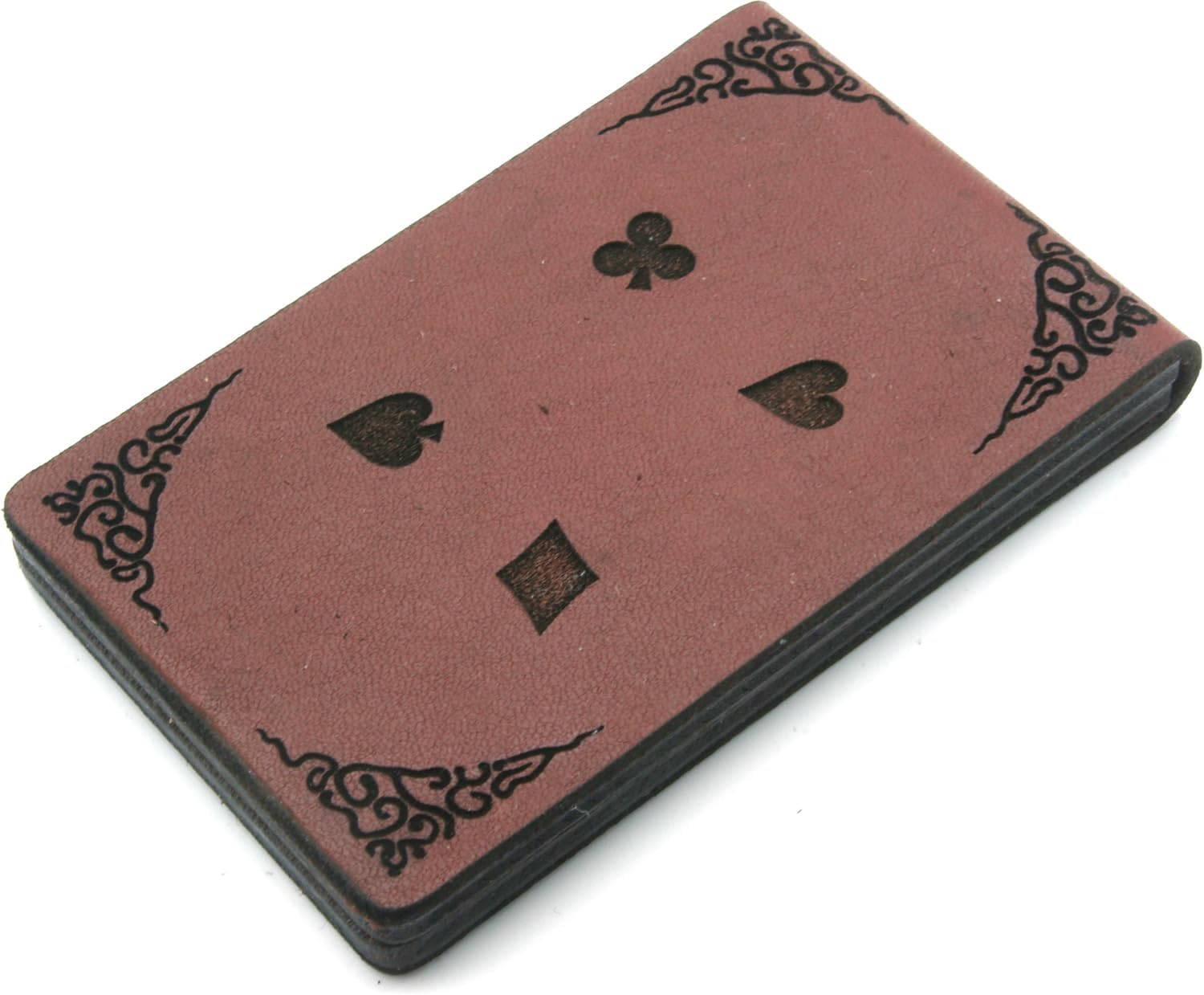 Decorative leather cribbage board 