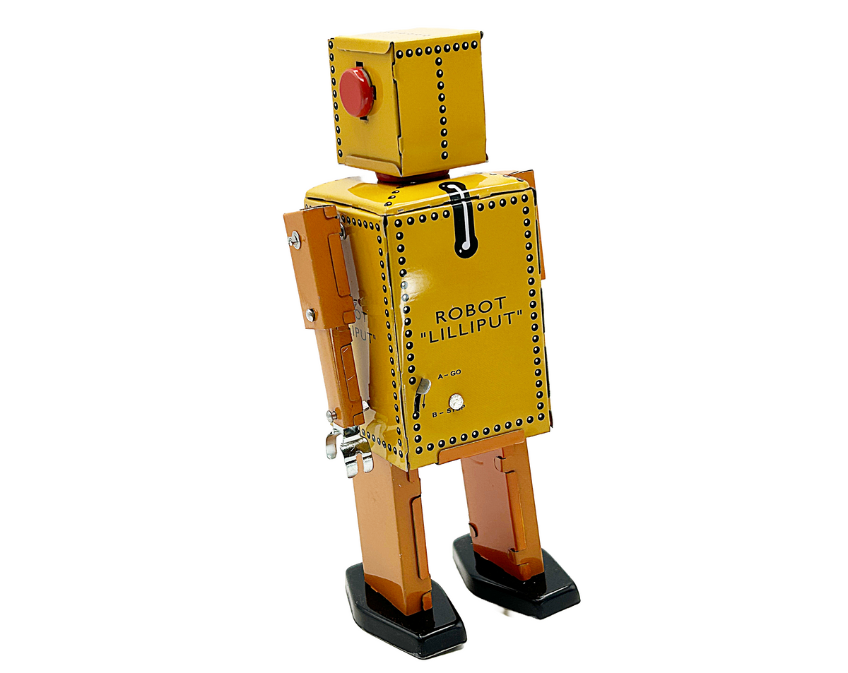 Lilliput Robot - Yellow - Collectable Tin Toy