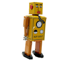 Lilliput Robot - Yellow - Collectable Tin Toy