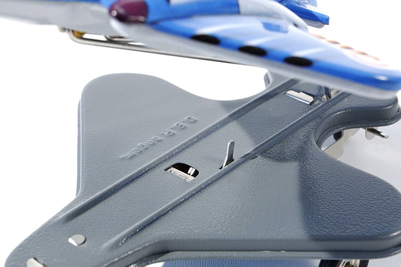 Close up of Stratoliner flying aeroplane tin toy