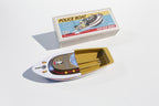 Lithograph pop pop boat  tin toy with packaging