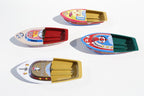 Collection of Lithograph pop pop boat  tin toys