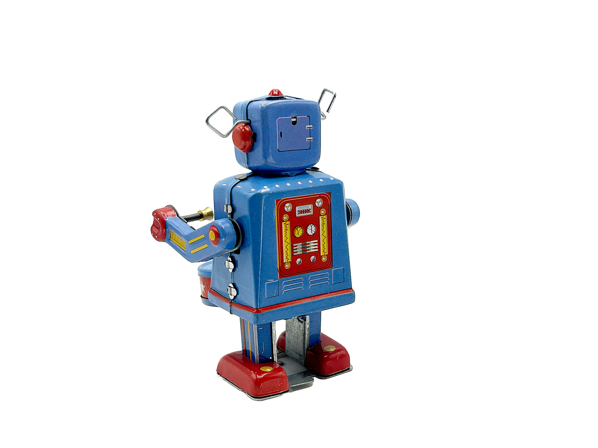 Little drumming robot - Collectable Tin Toy