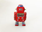 Little Red Vintage-style robot tin toy back