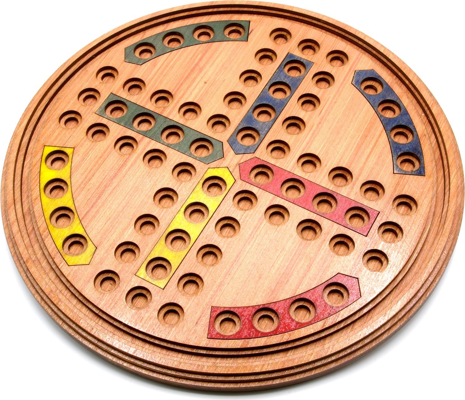 Round Ludo wooden board game