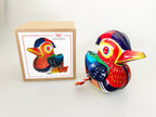 Colourful Mandarin Duck Tin Toy with 
packaging