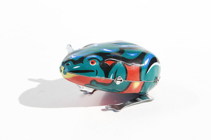 Colourful frog tin toy