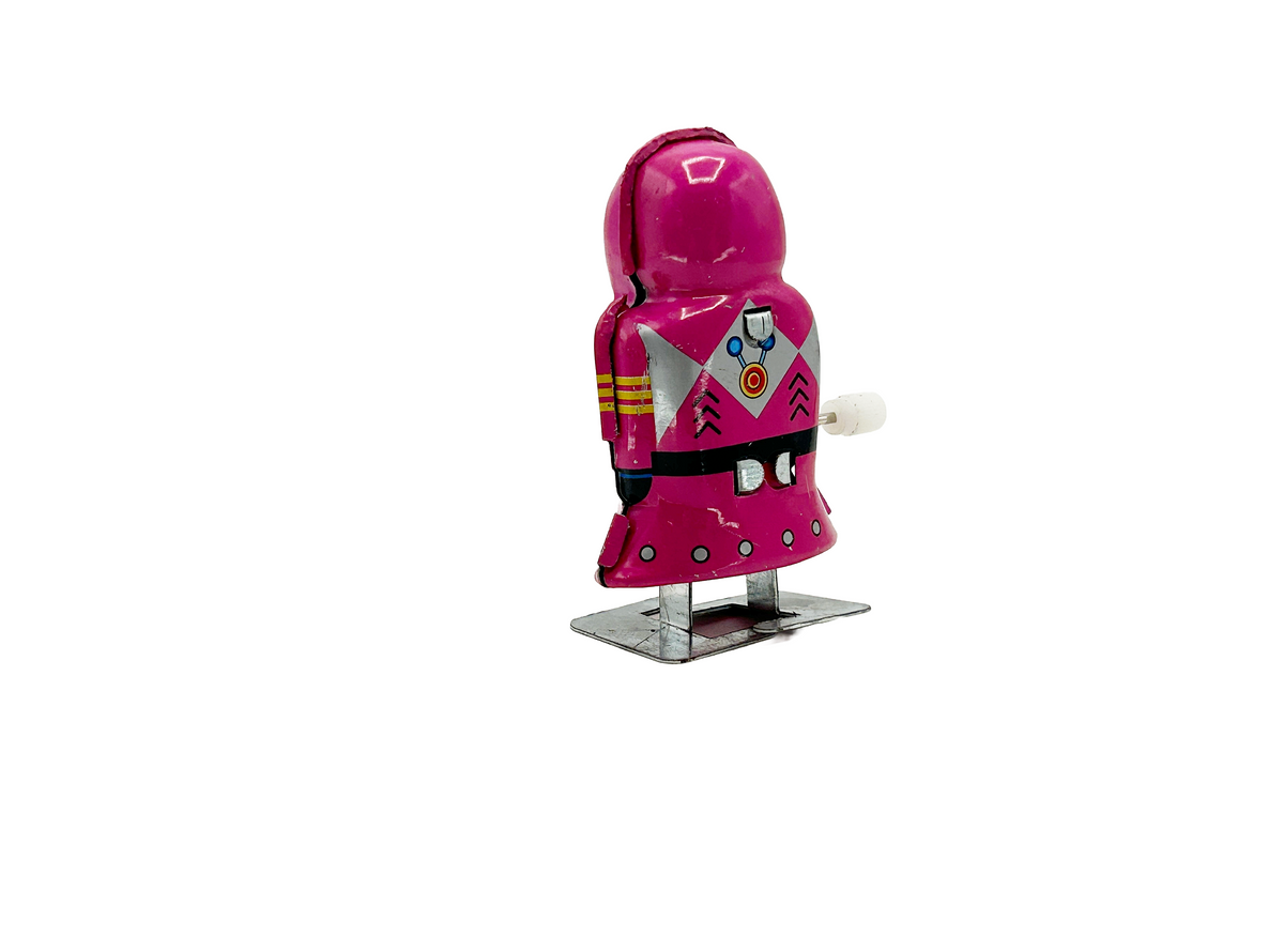 Mini Robot Girl Pink - Collectable Tin Toy