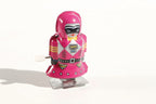 Mini Pink robot tin toy figure 
