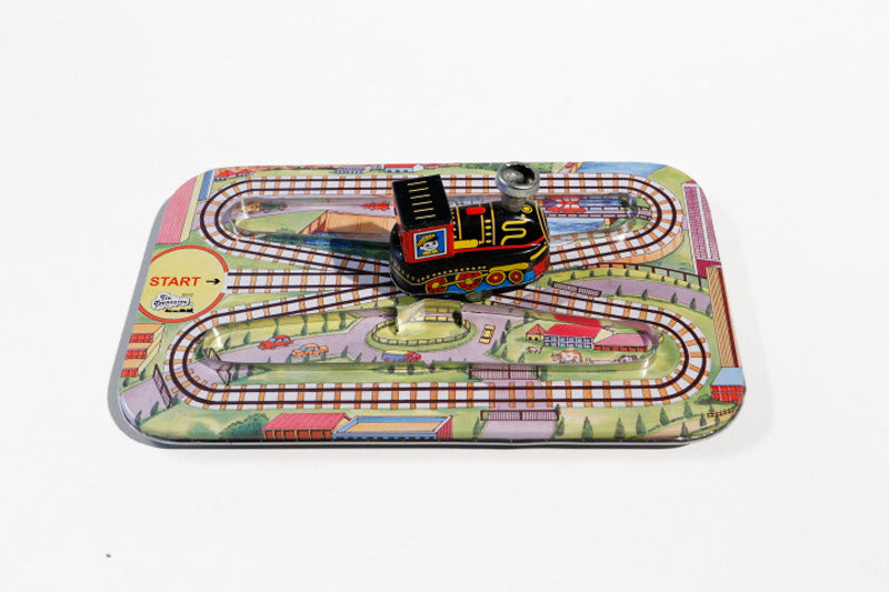 Modern Train Tin toy with black train