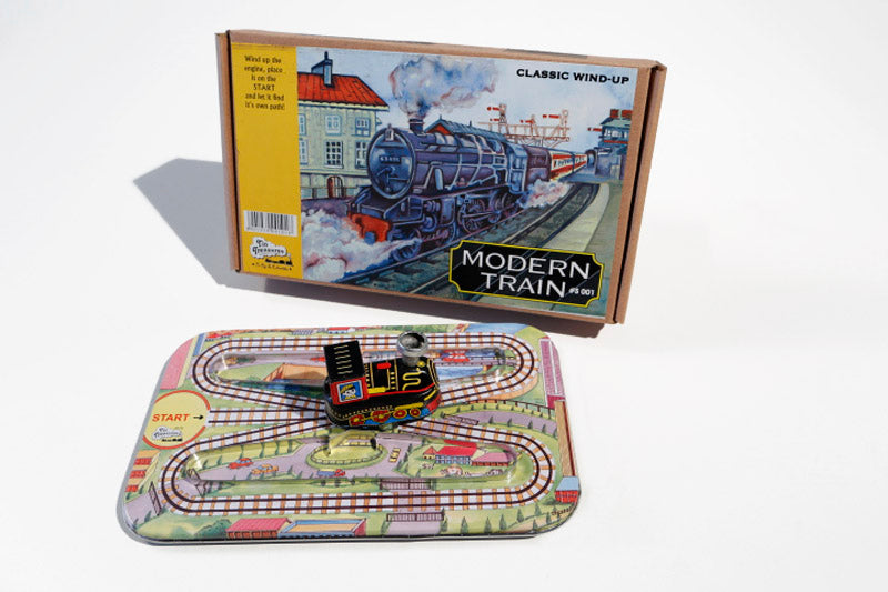 Modern Train Tin toy with packaging