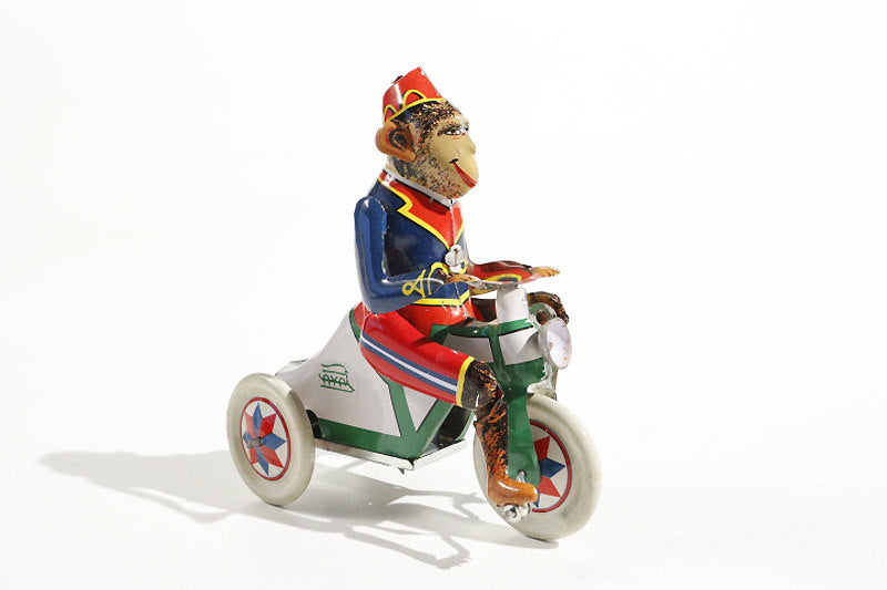 Monkey of tricycle tin toy 