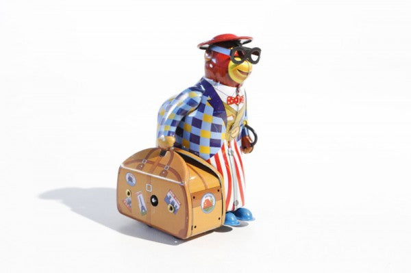 Monkey with Suitcase - Collectable Tin Toy