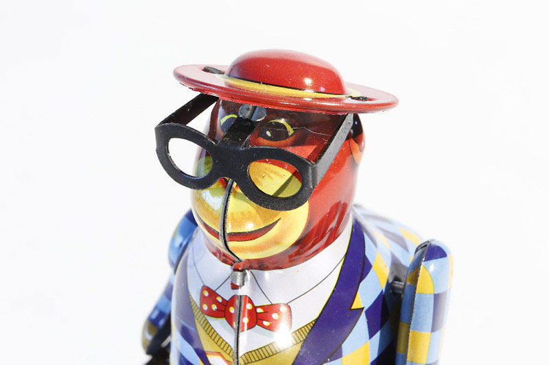 Monkey with Suitcase - Collectable Tin Toy