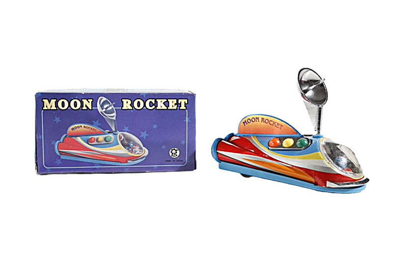 Spaceship Moon Rocket - Collectable Tin Toy