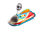 Colourful tin  toy moon rocket 