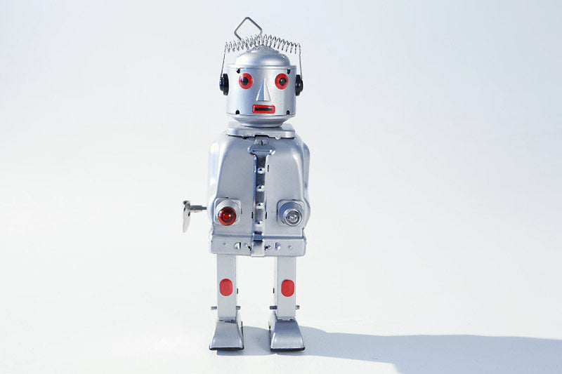 Mr Silver Vintage robot tin toy