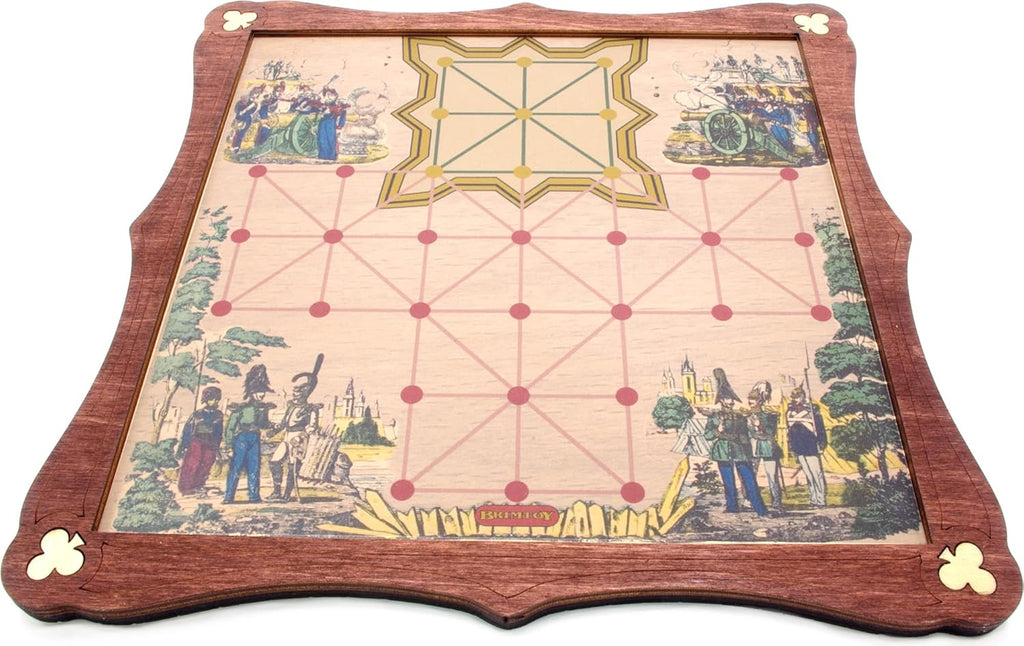 Officers and sepoys wooden board game 