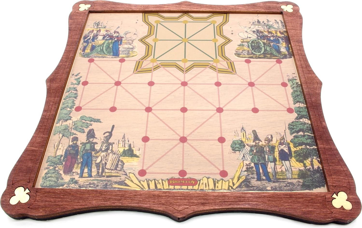 Officers and sepoys wooden board game 
