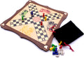 Pachisi Board game with playing pieces and drawstring bag