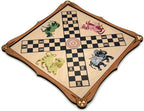 Pachisi wooden board game