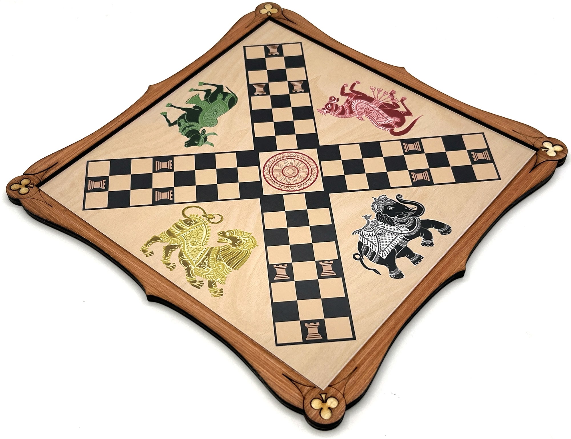 Pachisi wooden board game