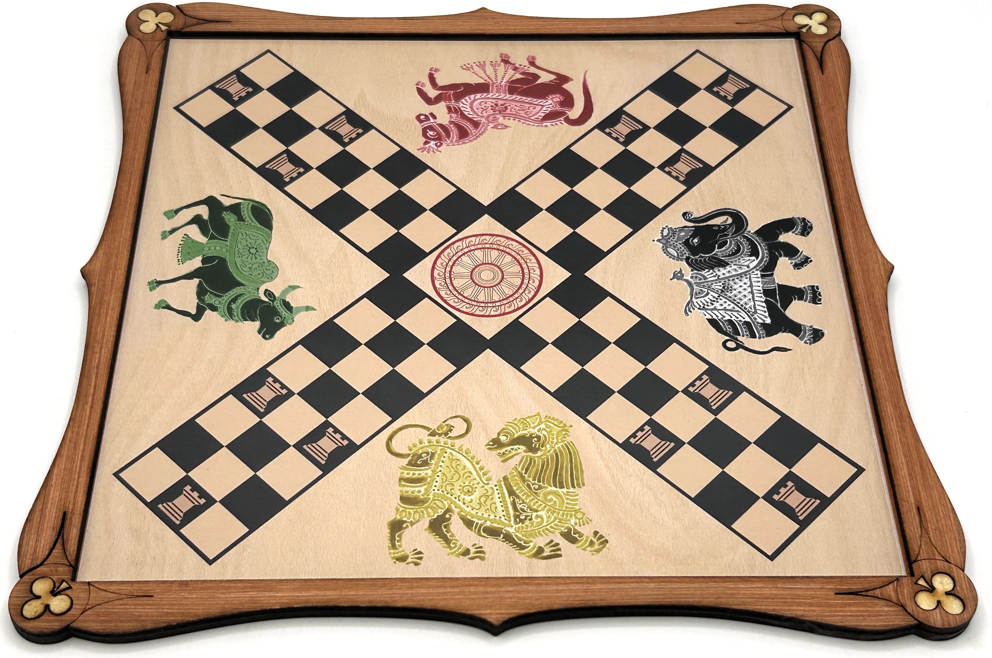 Pachisi wooden board game