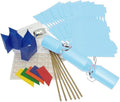 Baby Blue make your own Christmas crackers with jokes, hats, snaps and ribbon