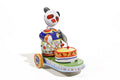 colourful panda cart tin toy
