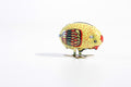 Colourful pecking chicken tin toy