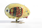 Colourful pecking chicken tin toy