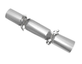 Silver cracker with silver ribbon