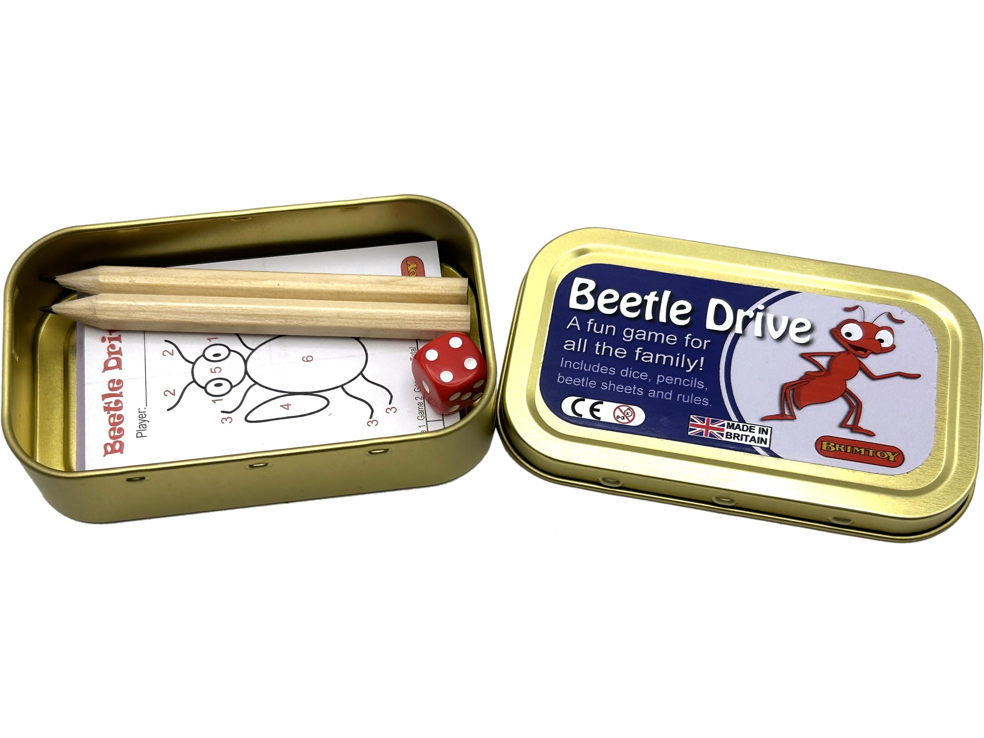 Pocket / Travel Beetle Drive Dice Game