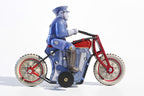 Policeman on Bike tin toy