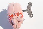 Polly the Pig Tin Toy with wind up key 
