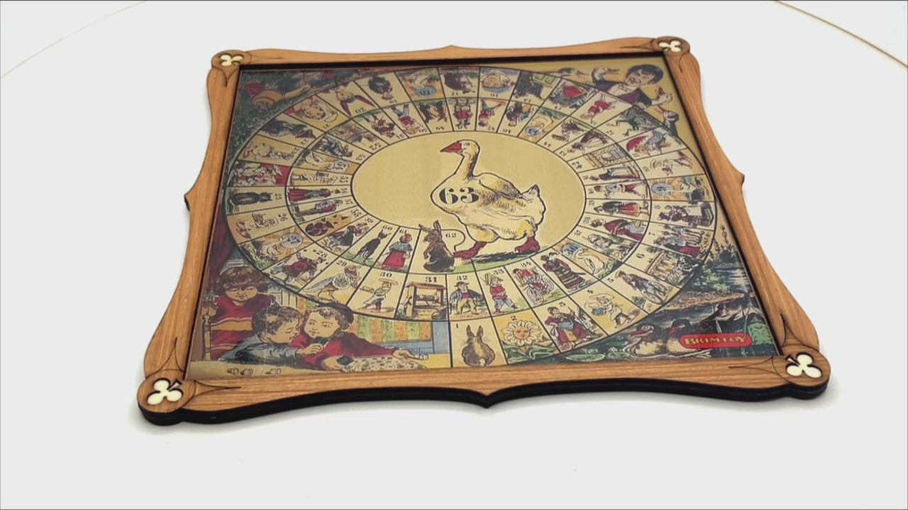 Game of Goose wooden board game