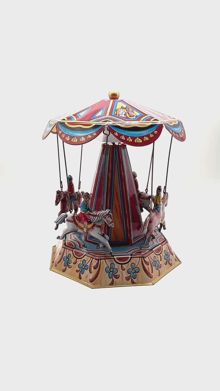 Horse Carousel fairground tin toy