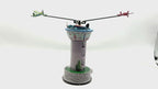 Airport Tower with 3 planes Fairground Tin Toy